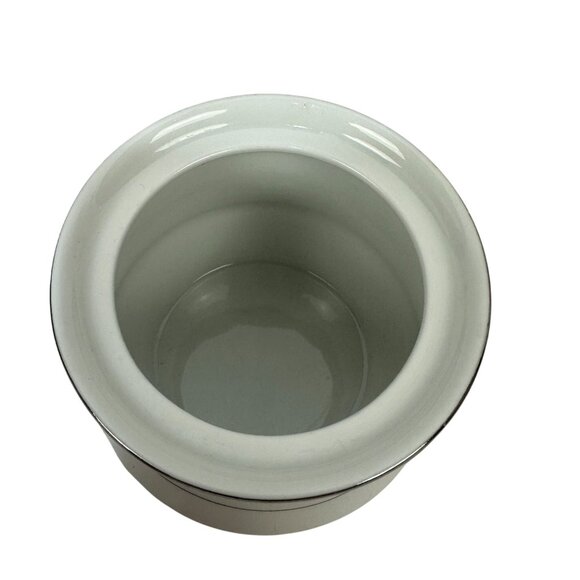 Sapphire By Silverie Sugar Bowl W/Lid Pink Blue White Flowers Platinum Trim - Picture 6 of 8